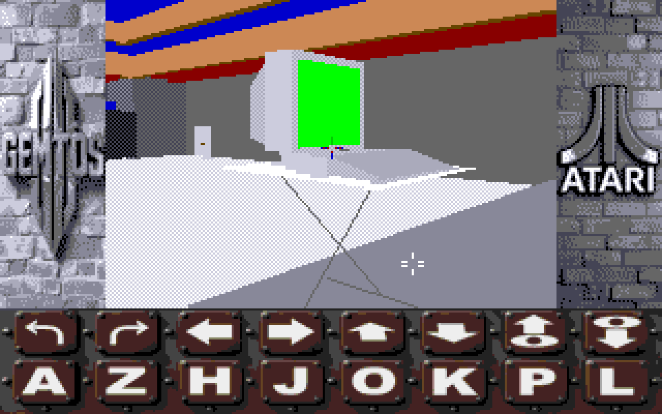 3-D Construction Kit Exploration atari screenshot